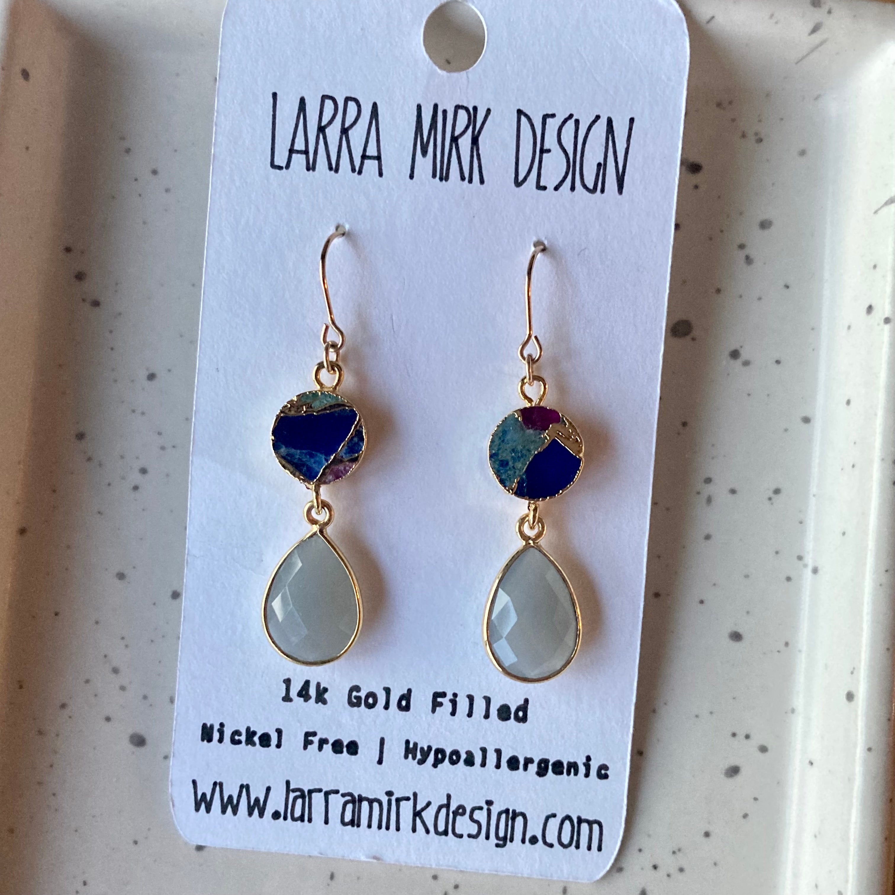 Smokey Quartz & Mixed Gemstone Earrings