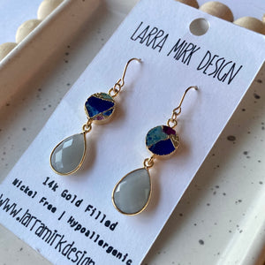 Smokey Quartz & Mixed Gemstone Earrings