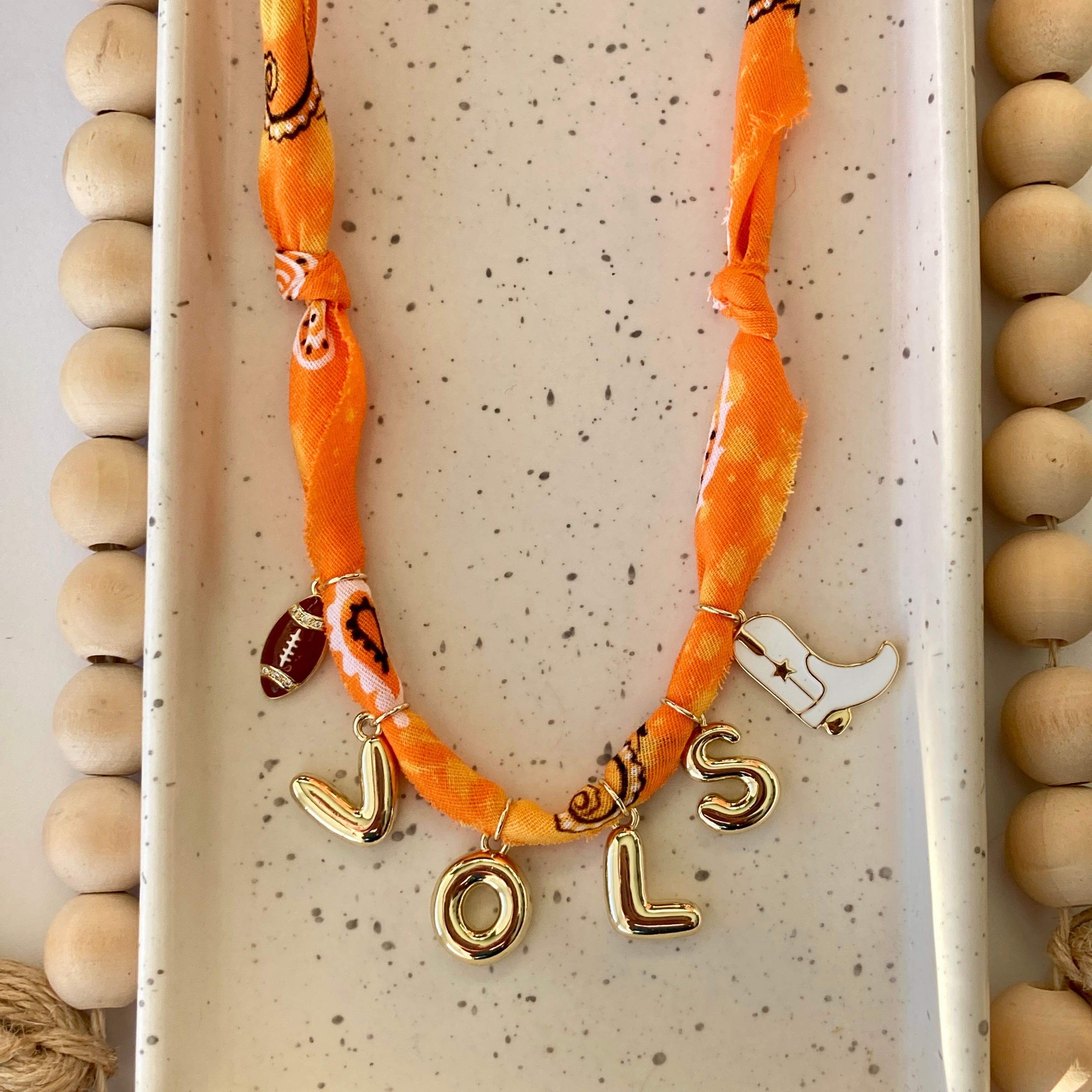 BANDANA CHARM NECKLACE | VOLS | Gold Filled