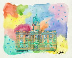 Columbia TN Courthouse | Mixed Media | 8x10 PRINT