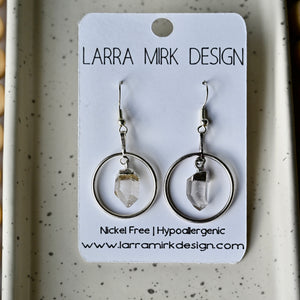 CRYSTAL QUARTZ EARRINGS | DANGLE