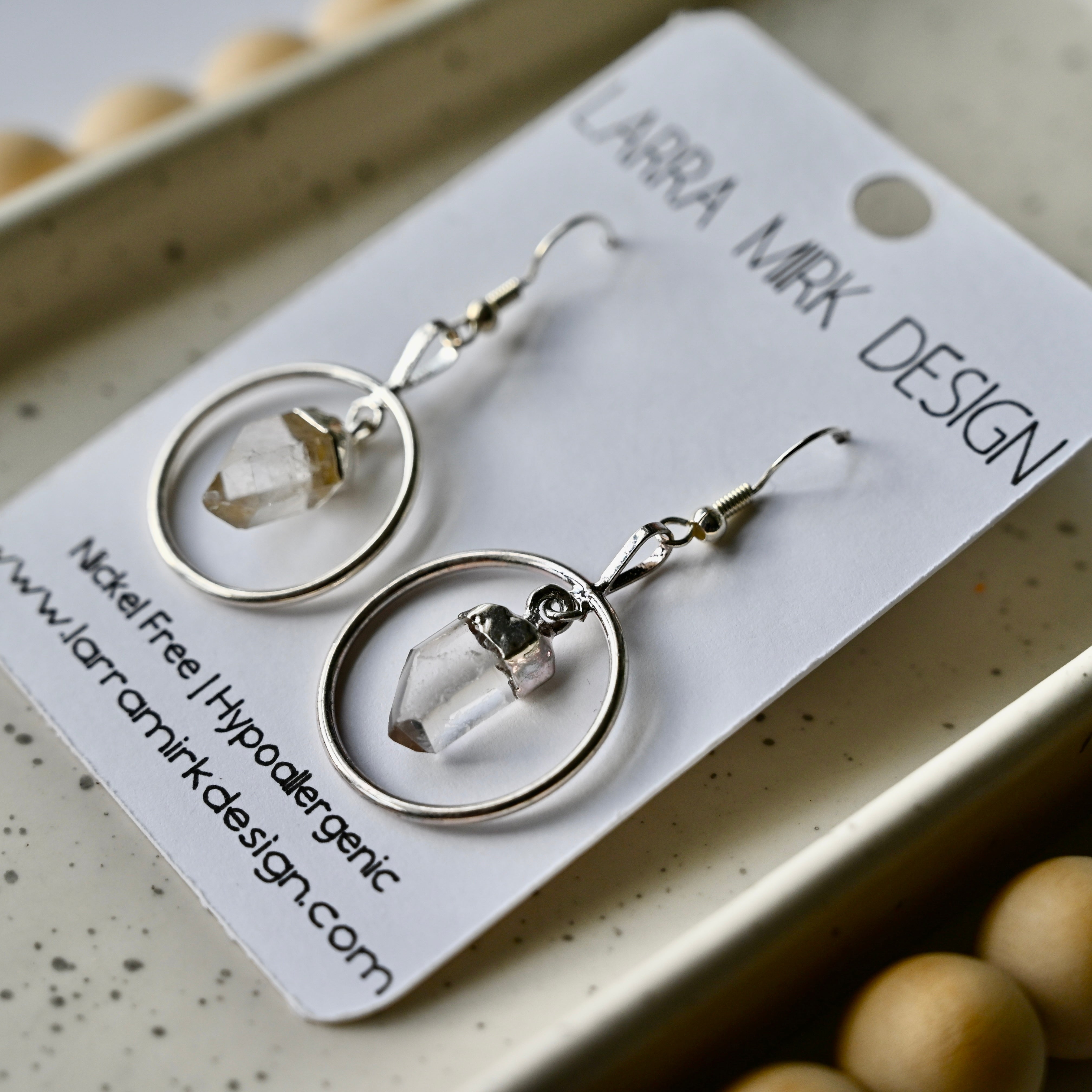 CRYSTAL QUARTZ EARRINGS | DANGLE
