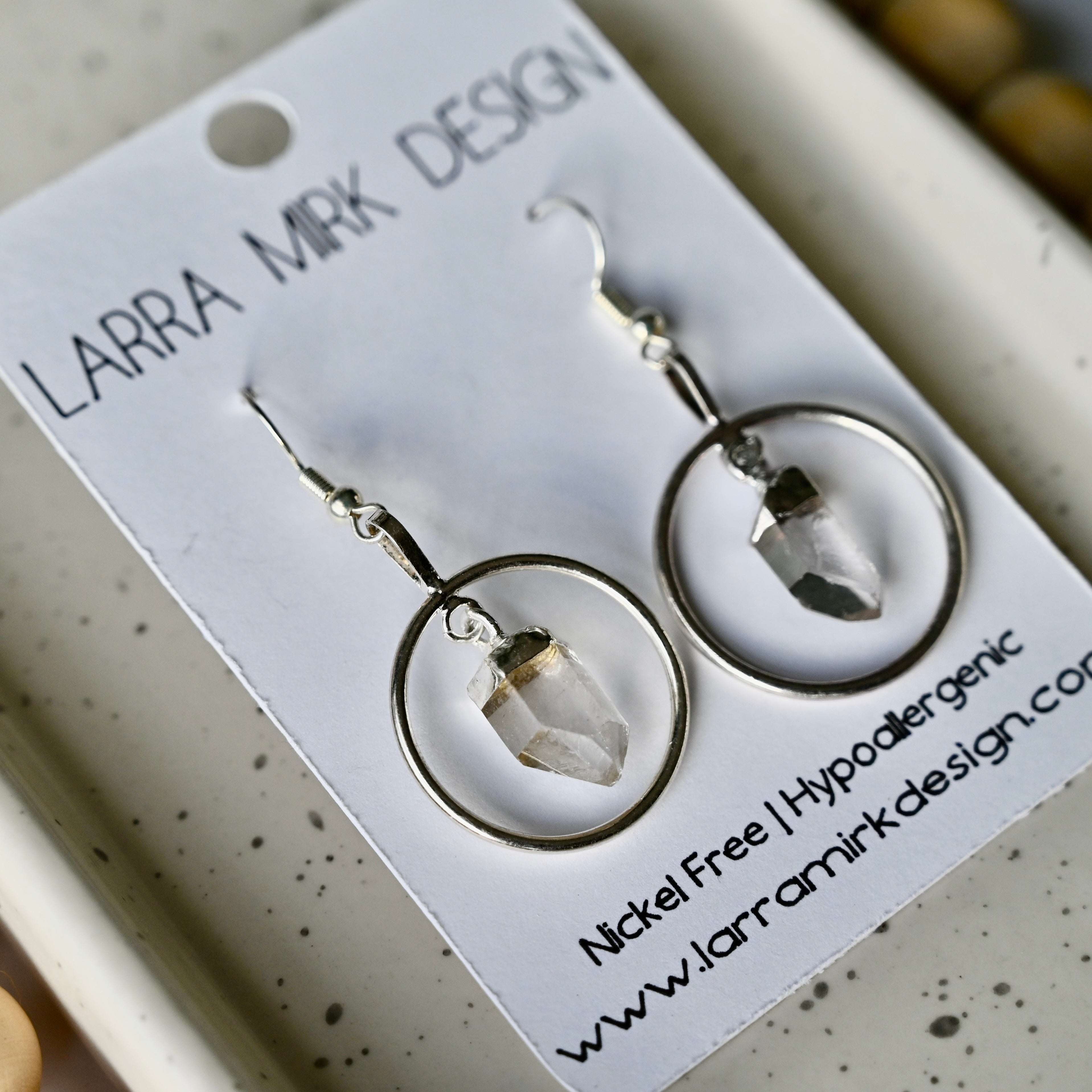 CRYSTAL QUARTZ EARRINGS | DANGLE