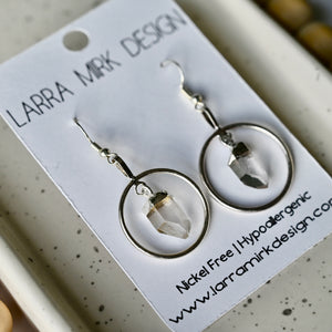 CRYSTAL QUARTZ EARRINGS | DANGLE