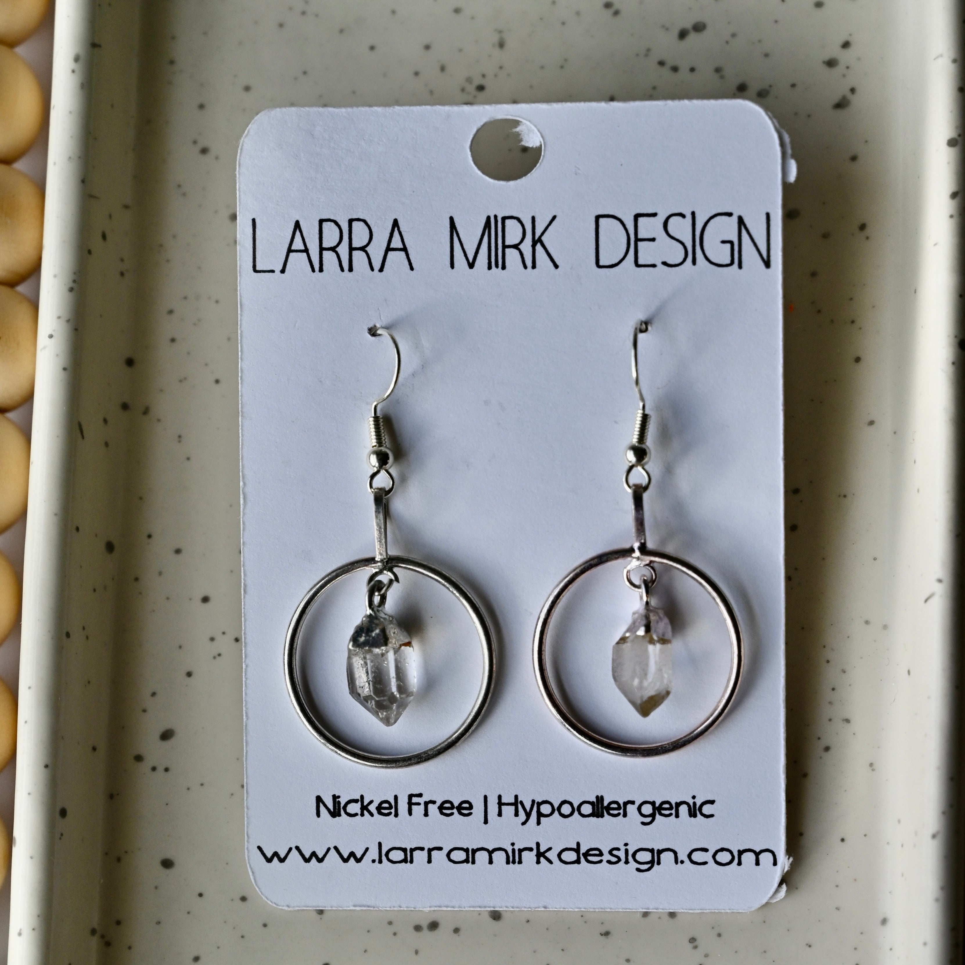 CRYSTAL QUARTZ EARRINGS | DANGLE