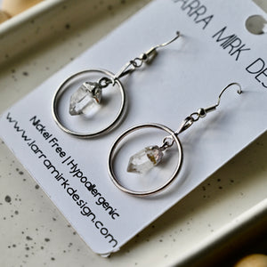 CRYSTAL QUARTZ EARRINGS | DANGLE