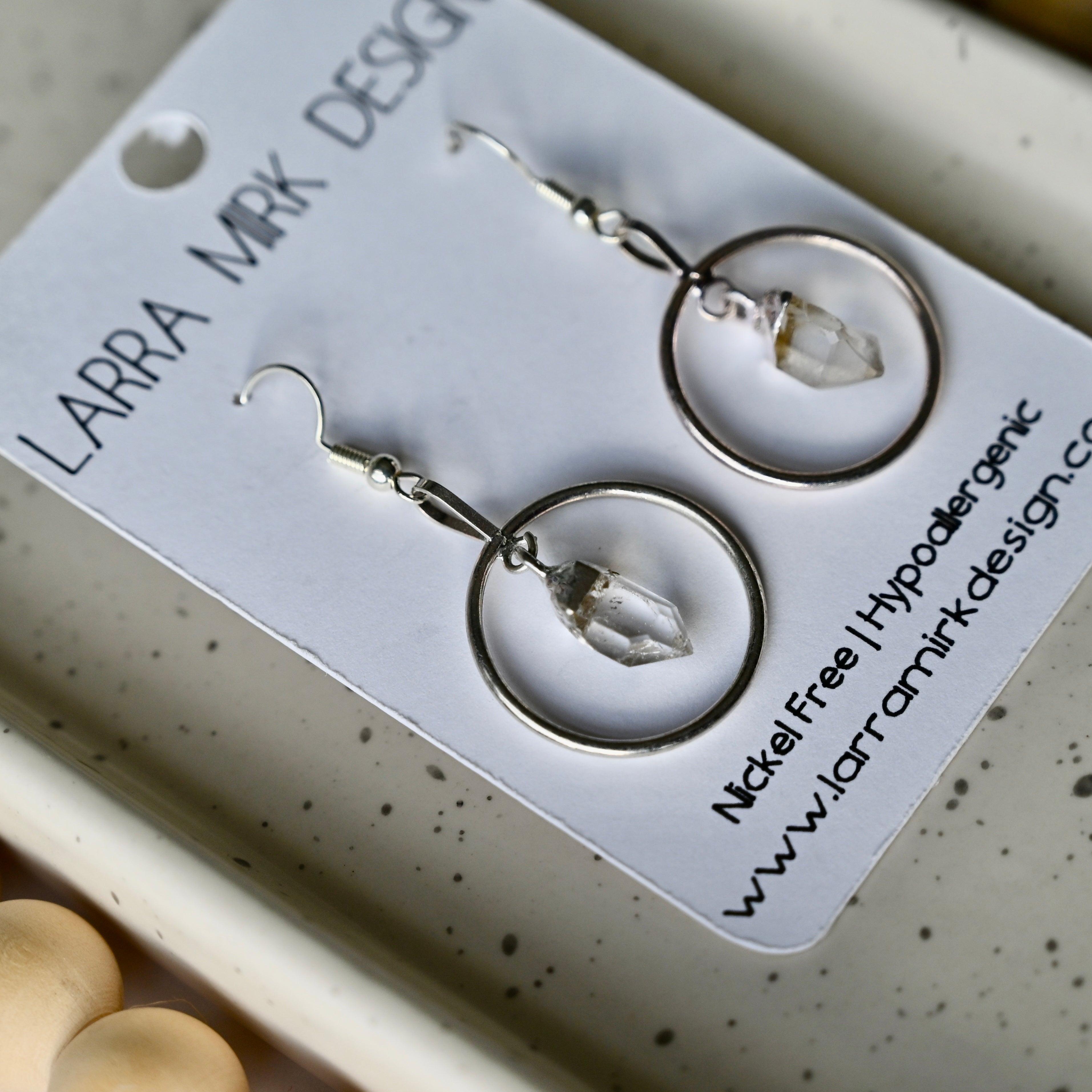 CRYSTAL QUARTZ EARRINGS | DANGLE