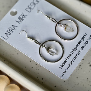 CRYSTAL QUARTZ EARRINGS | DANGLE