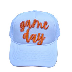 TRUCKER HAT| GAME DAY| ORANGE | ADULT