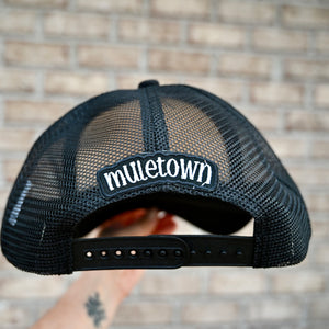 MULE TRUCKER HAT| BLACK | ADULT