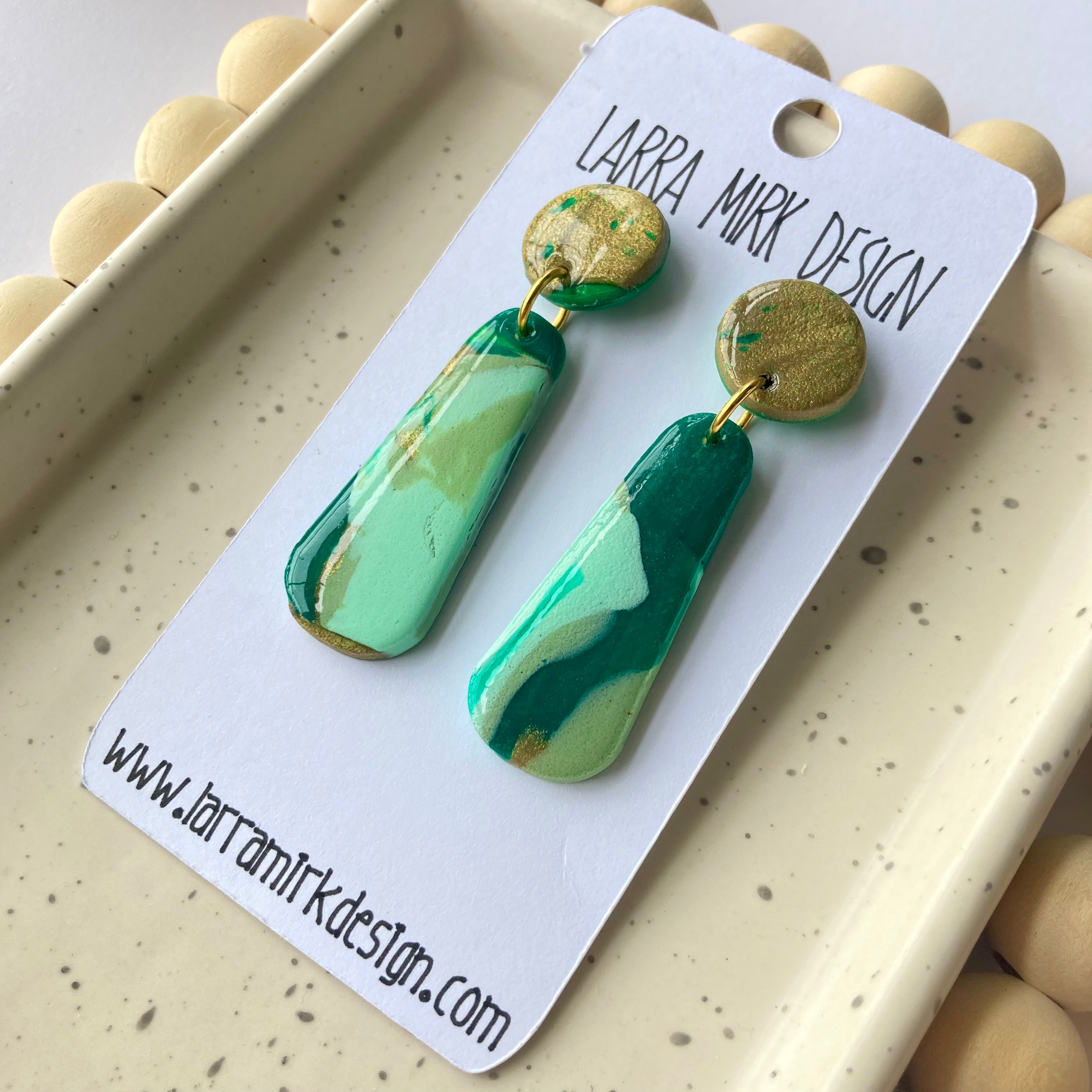 PATSY RESIN EARRINGS | St. Patrick’s Day