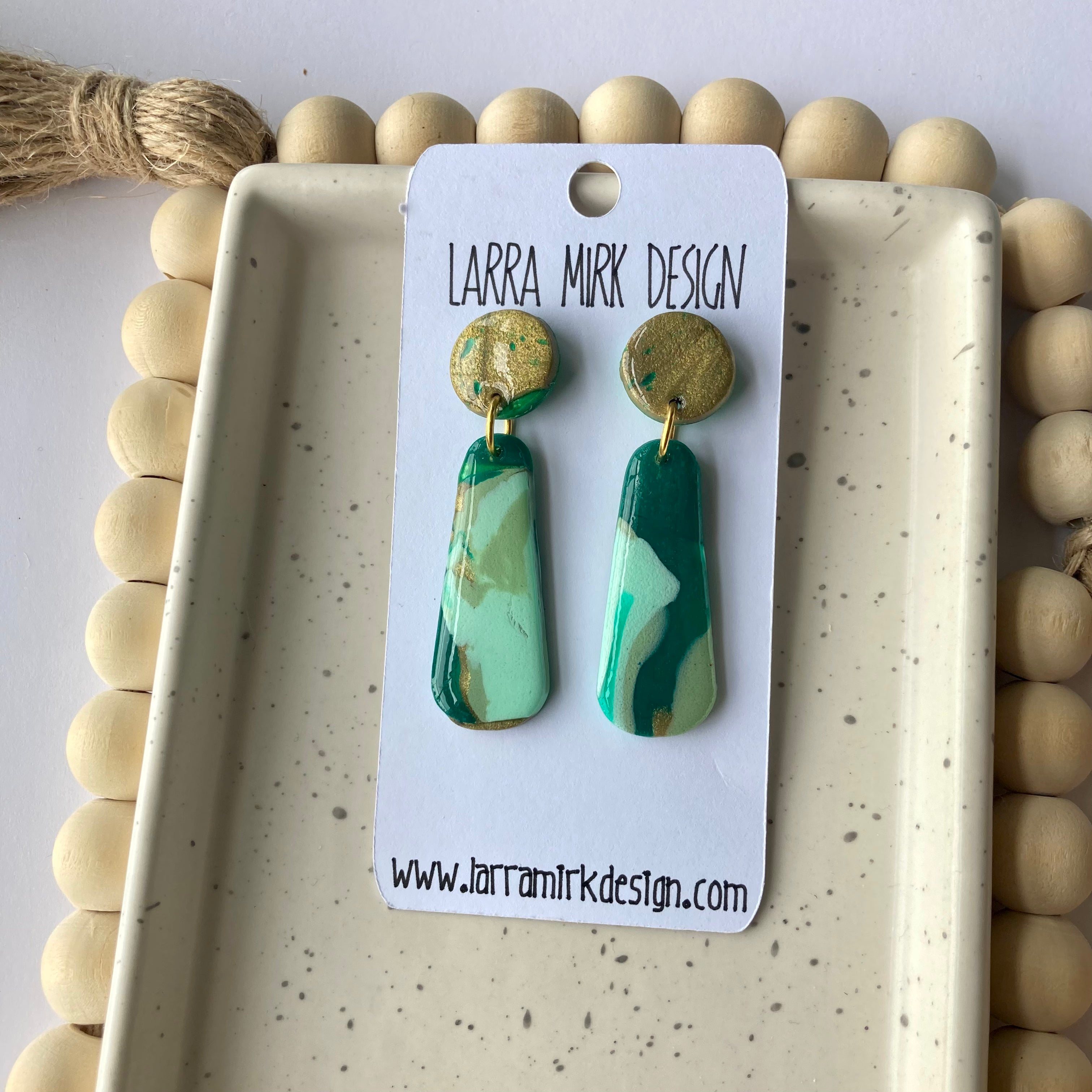 PATSY RESIN EARRINGS | St. Patrick’s Day