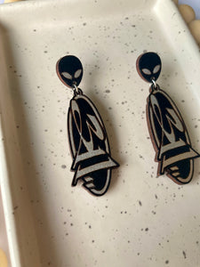 311 Earrings | Black | Ready to ship