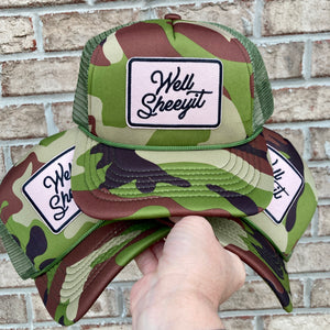 WELL SHEEYIT TRUCKER HAT | CAMO | ADULT
