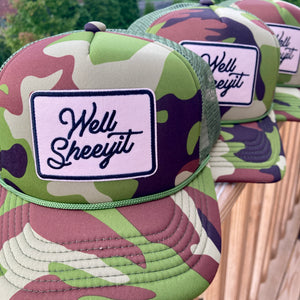WELL SHEEYIT TRUCKER HAT | CAMO | ADULT