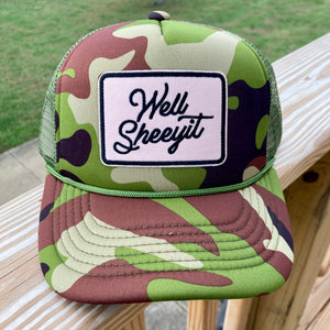 WELL SHEEYIT TRUCKER HAT | CAMO | ADULT