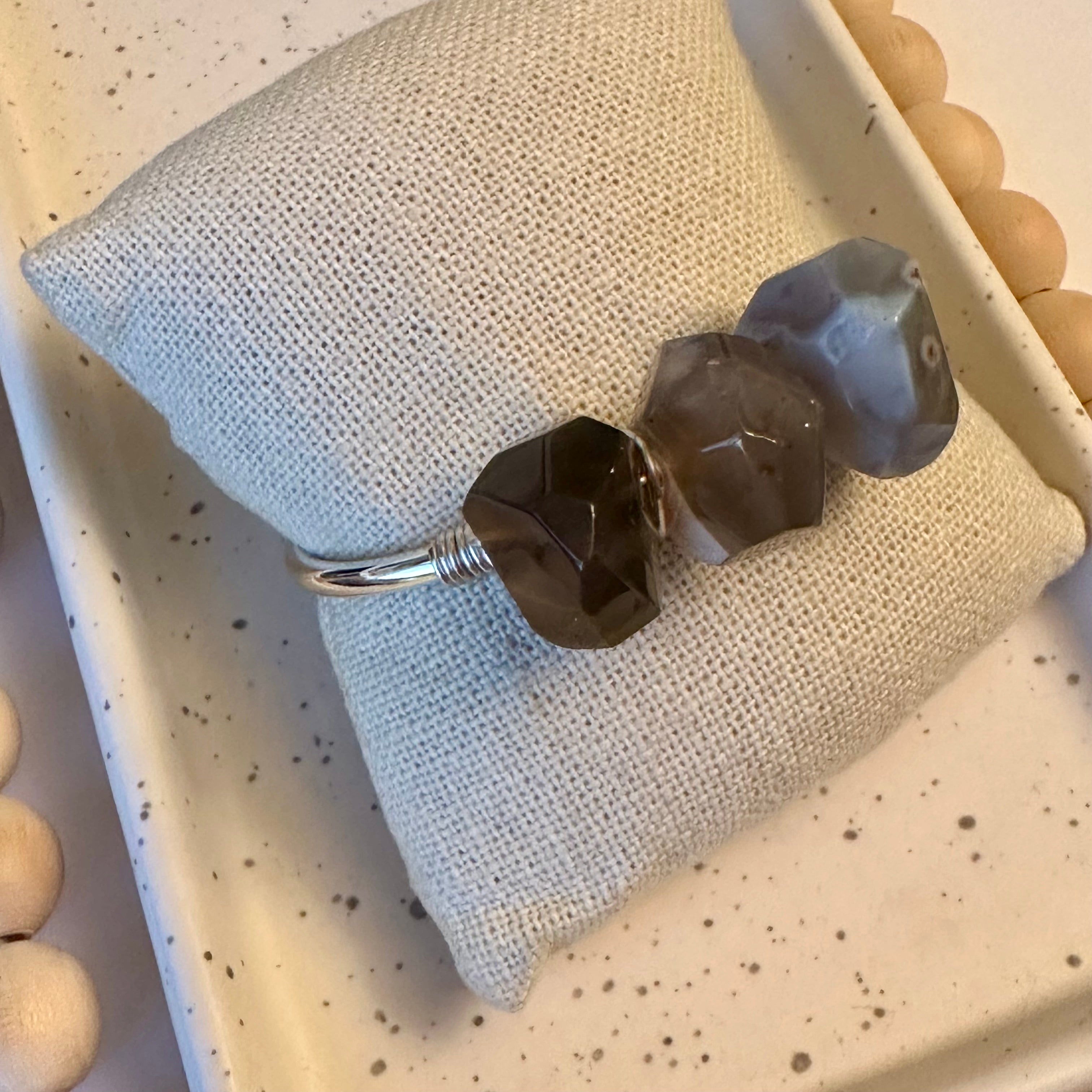 TRIO GEMSTONE CUFF | BOTSWANA AGATE