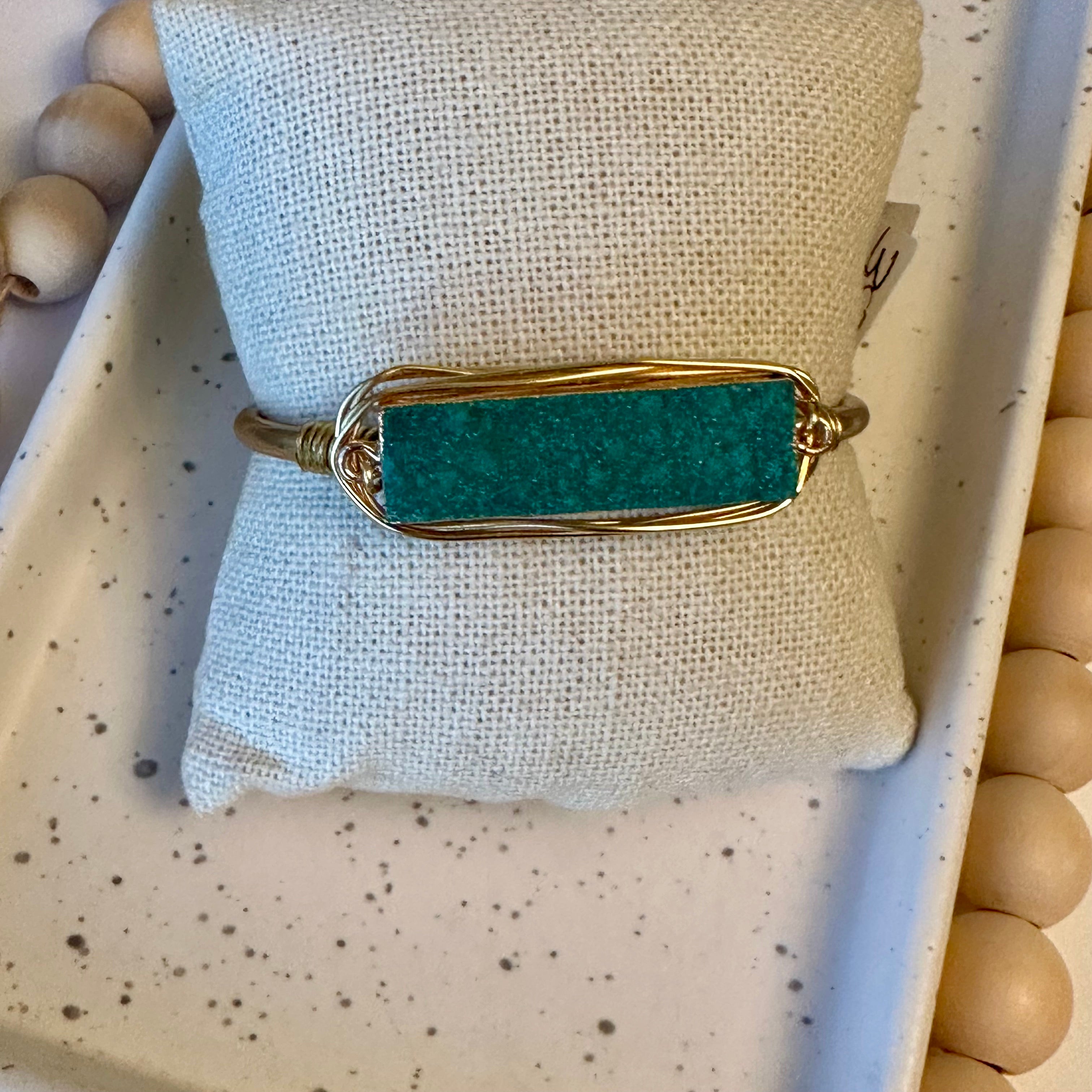 DRUZY CUFF | GREEN DRUZY