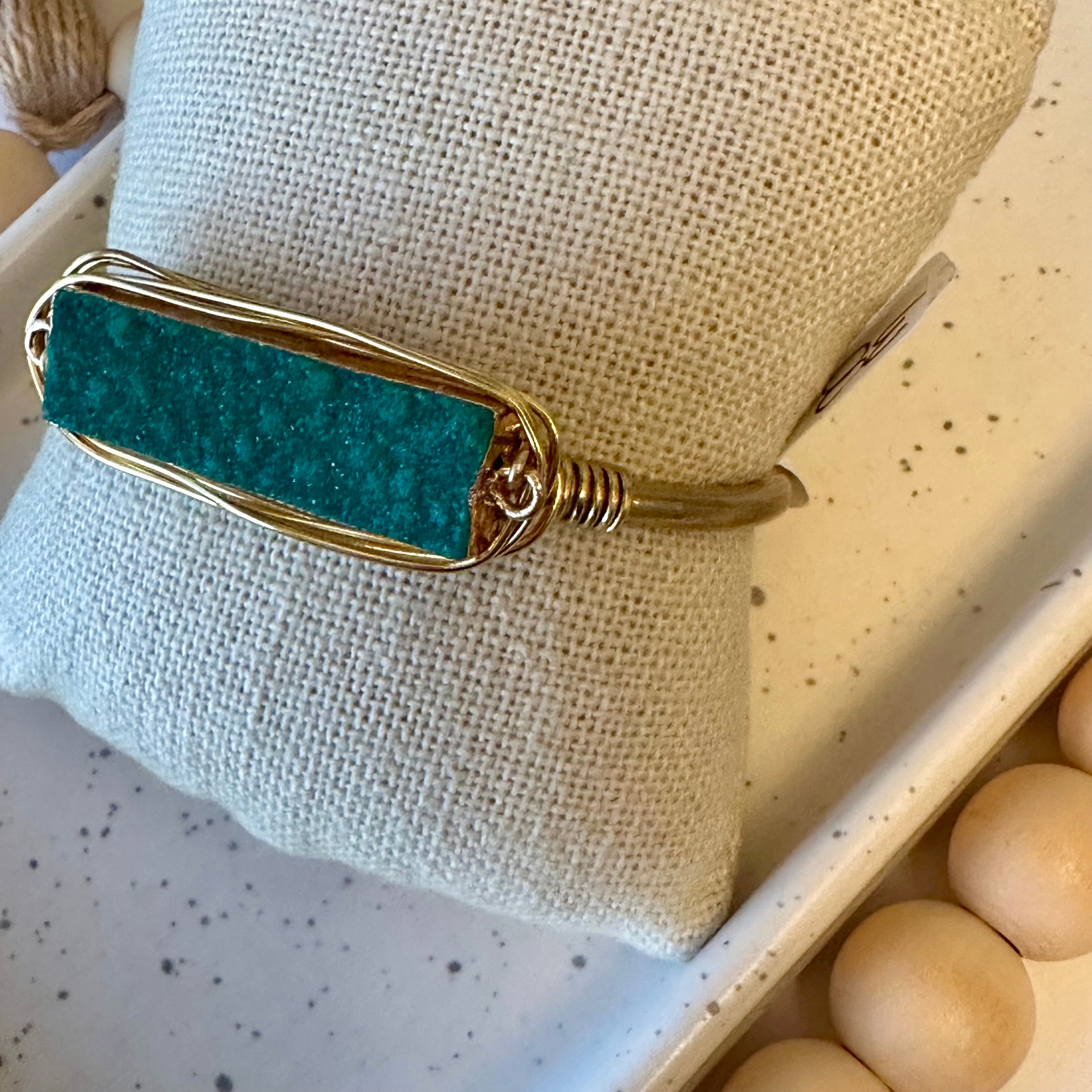 DRUZY CUFF | GREEN DRUZY