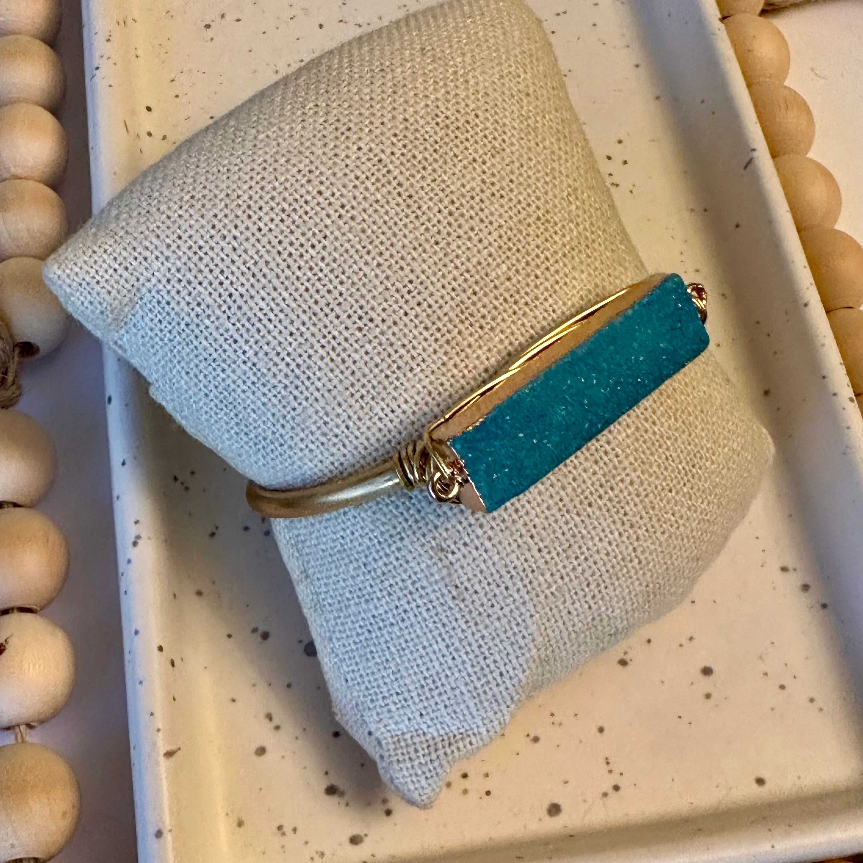 DRUZY CUFF | LIGHT BLUE DRUZY