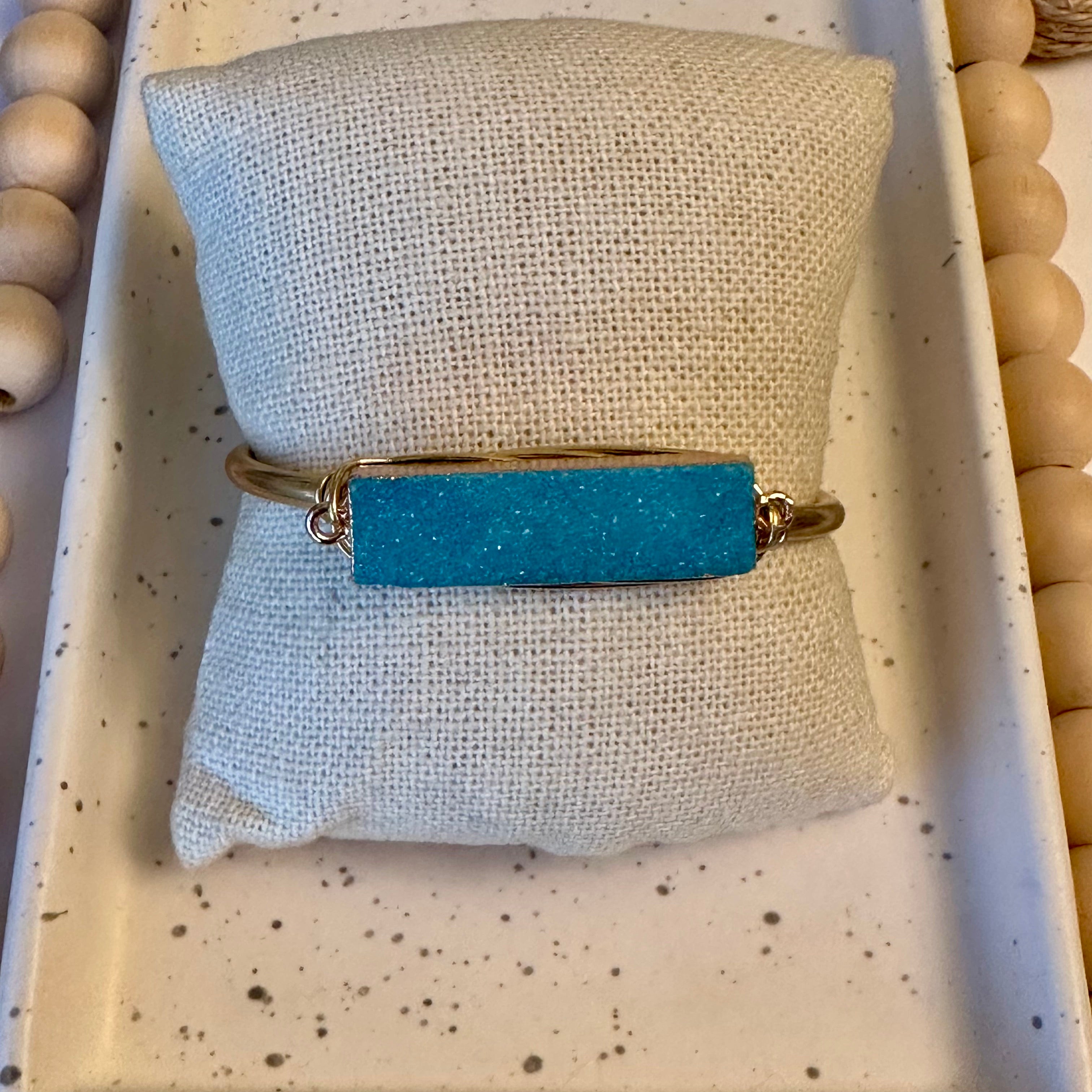 DRUZY CUFF | LIGHT BLUE DRUZY