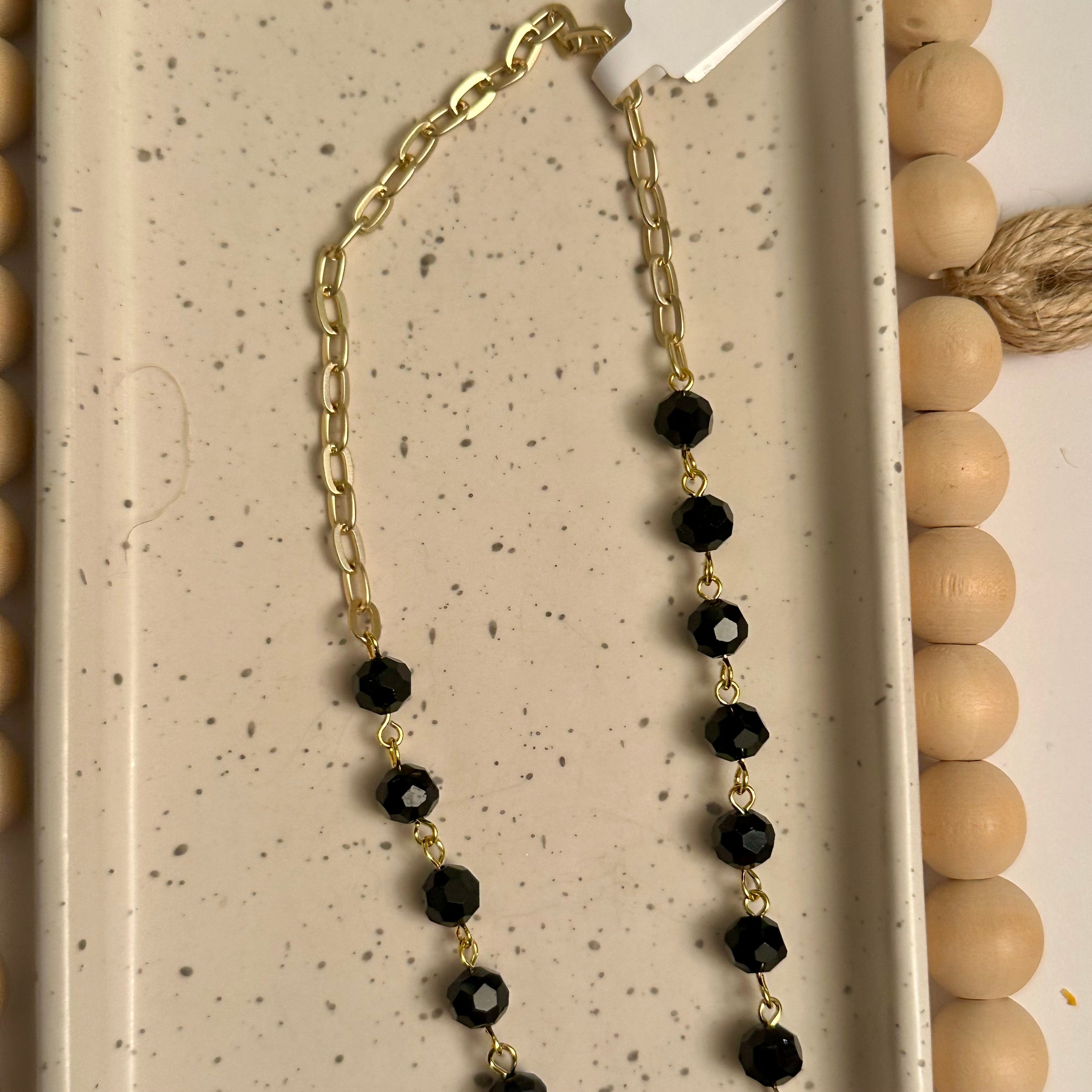 LONG WESTERN NECKLACE | LONGHORN GOLD ELECTROPLATED