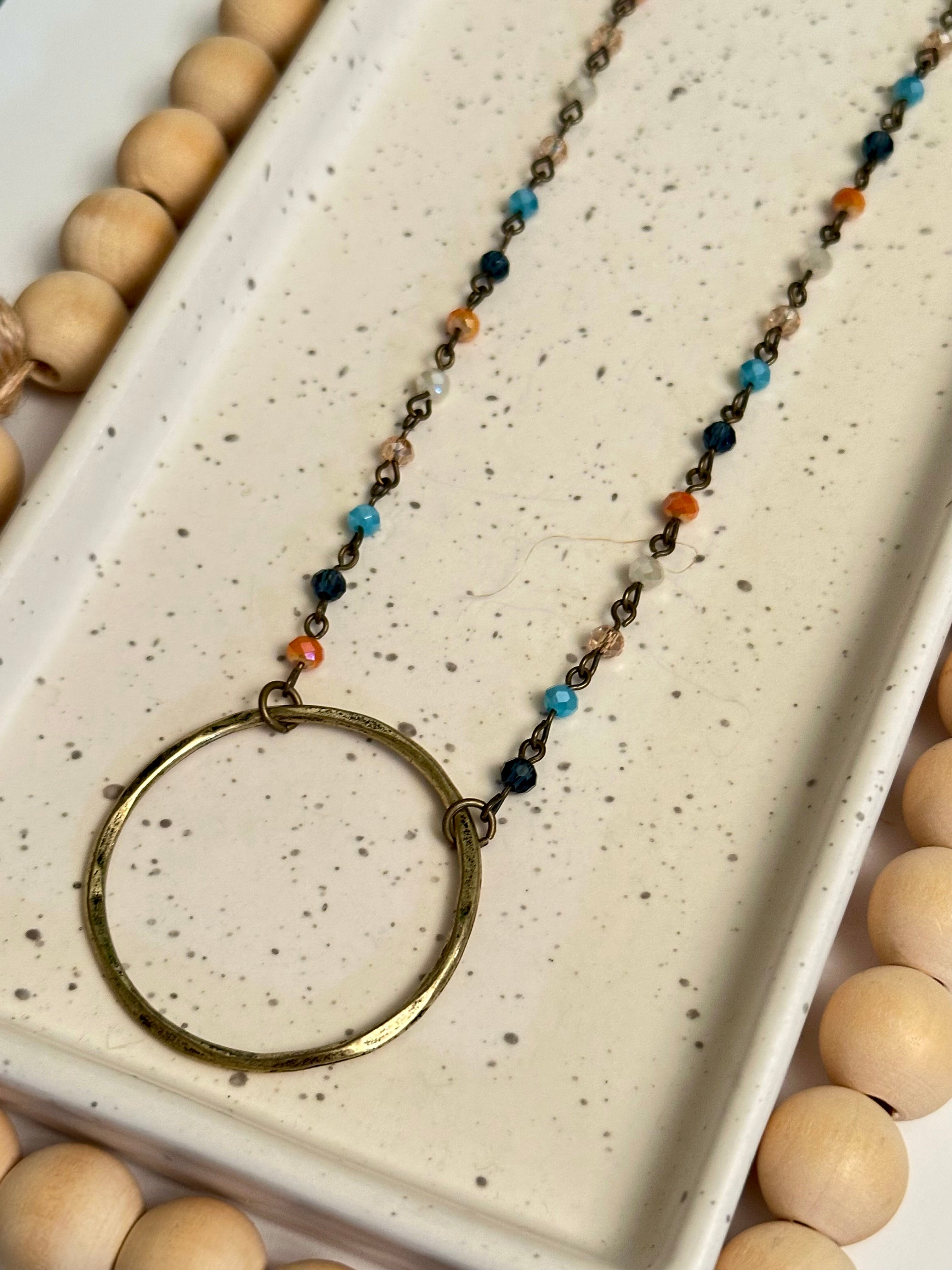 LENI NECKLACE | Colorful | Antique Gold