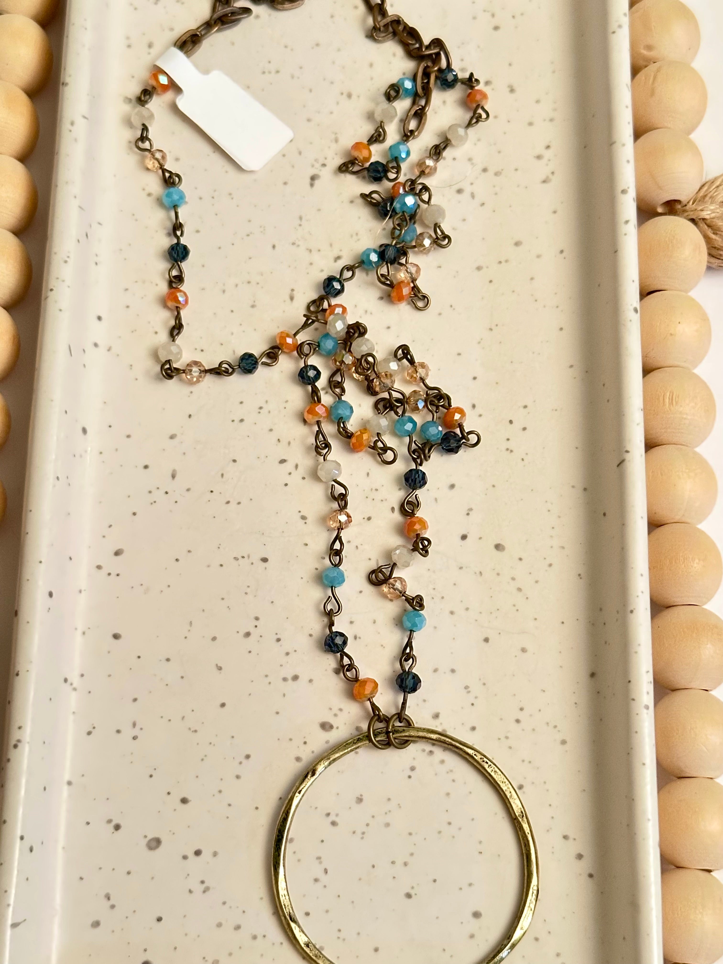 LENI NECKLACE | Colorful | Antique Gold