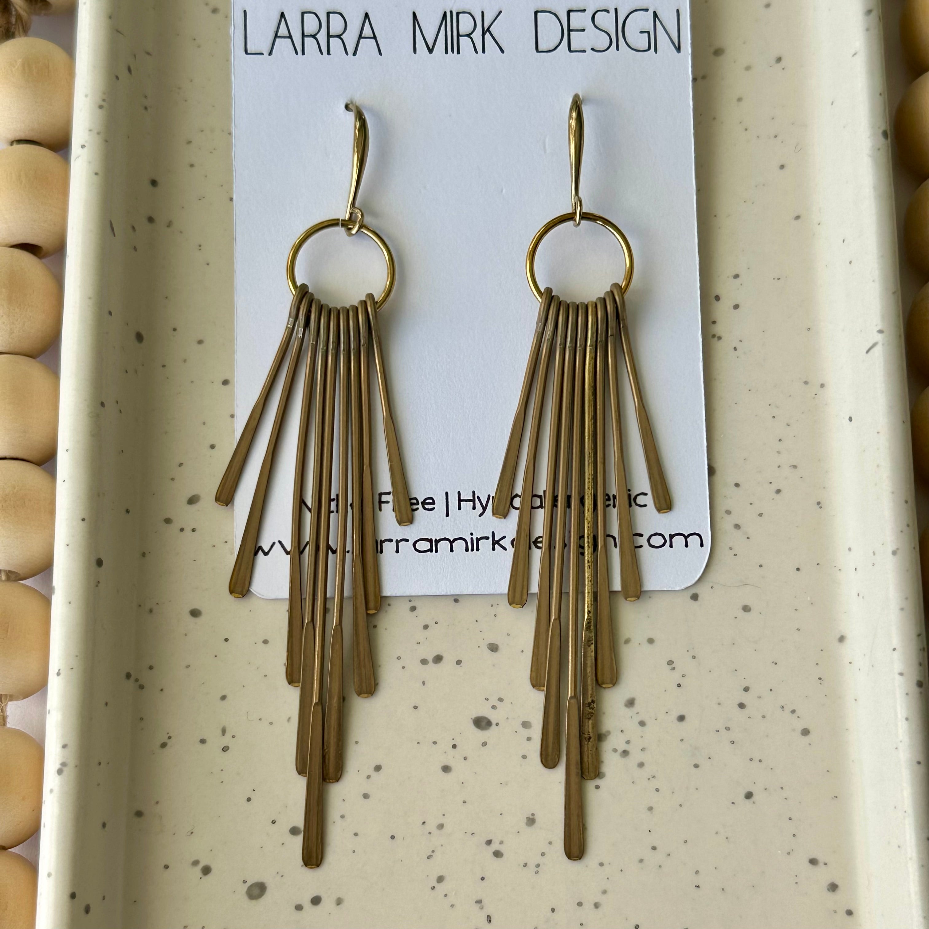 BRASS STATEMENT EARRINGS