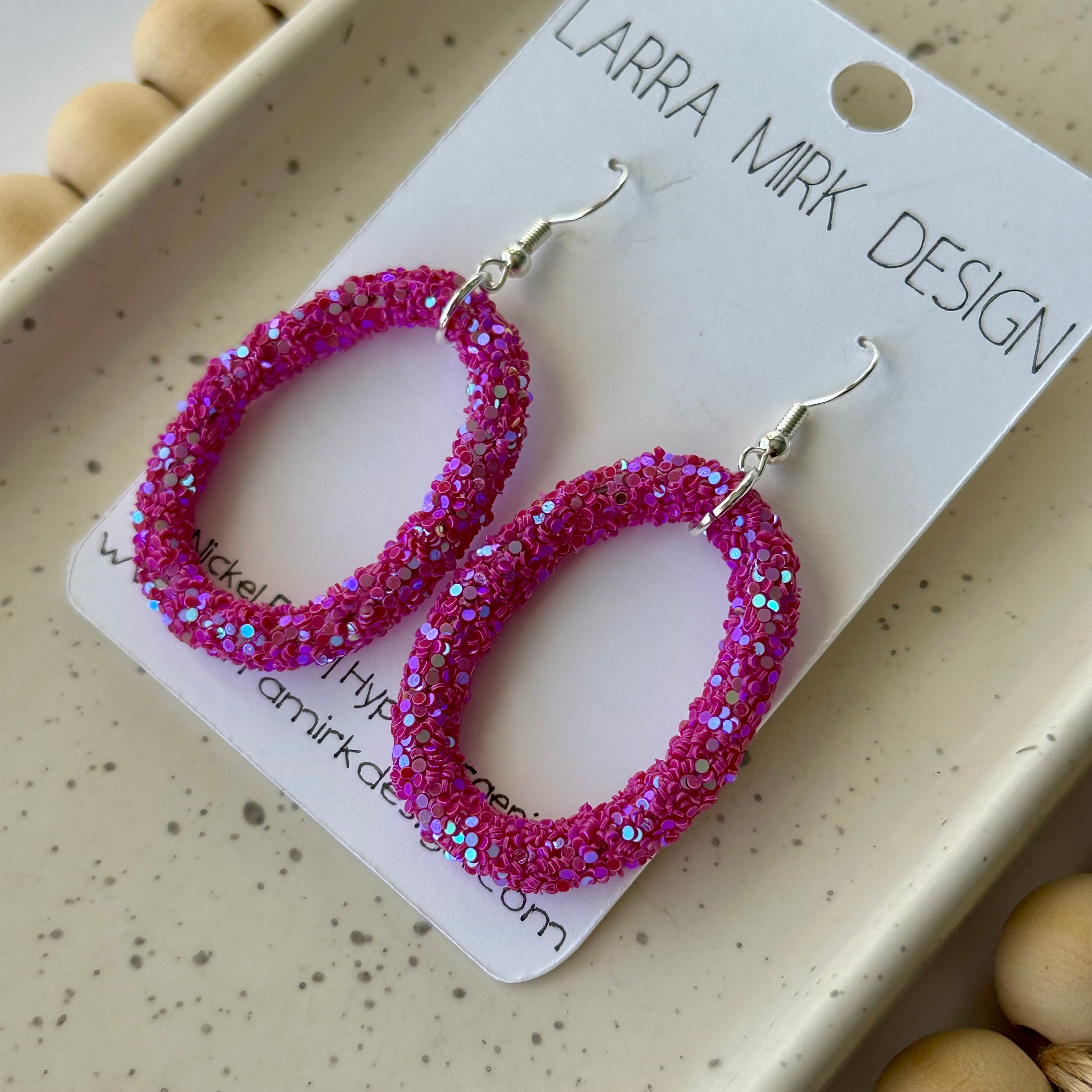 PLAYFUL FUSCHIA EARRINGS