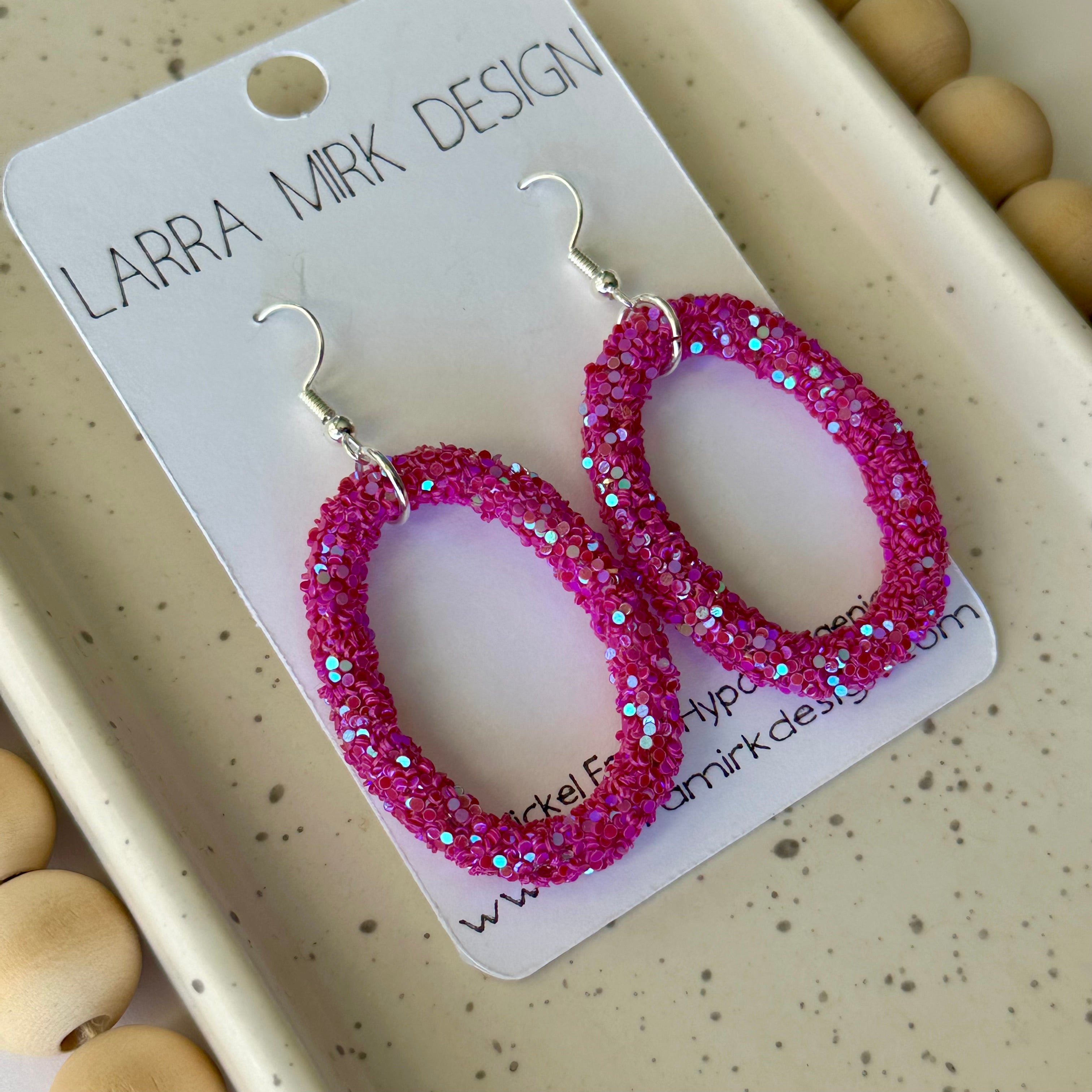 PLAYFUL FUSCHIA EARRINGS