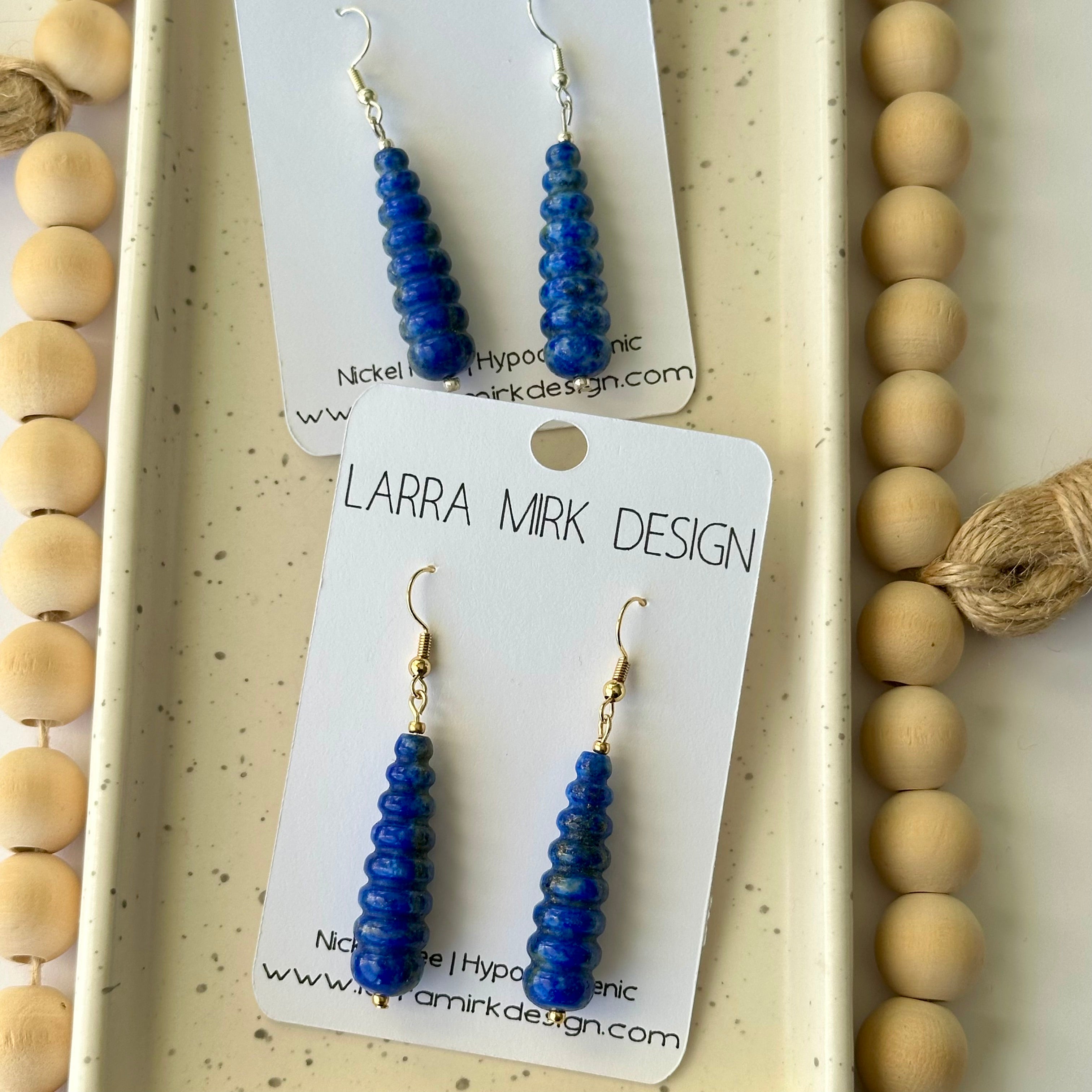 LAPIS LAZULI DANGLE EARRINGS