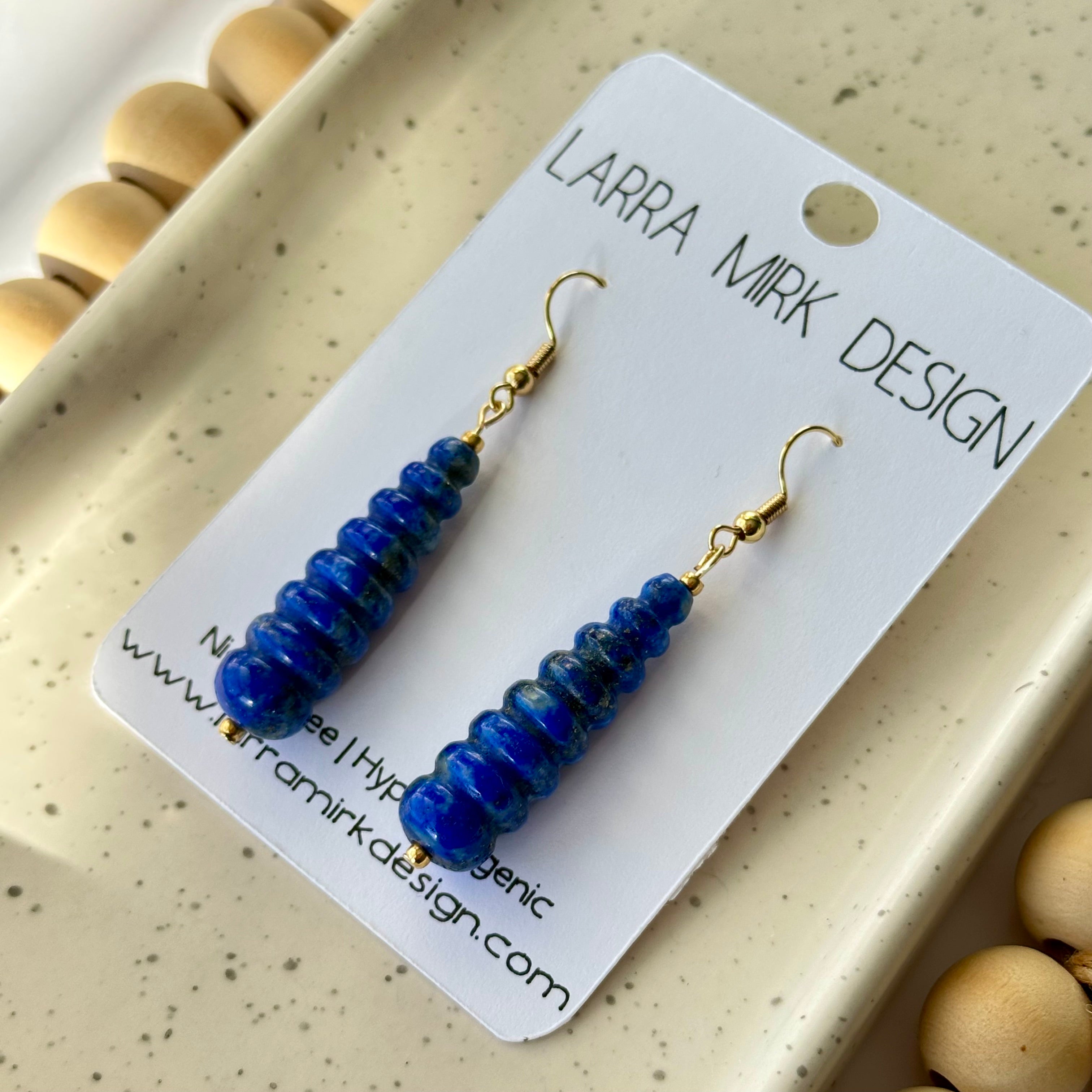 LAPIS LAZULI DANGLE EARRINGS