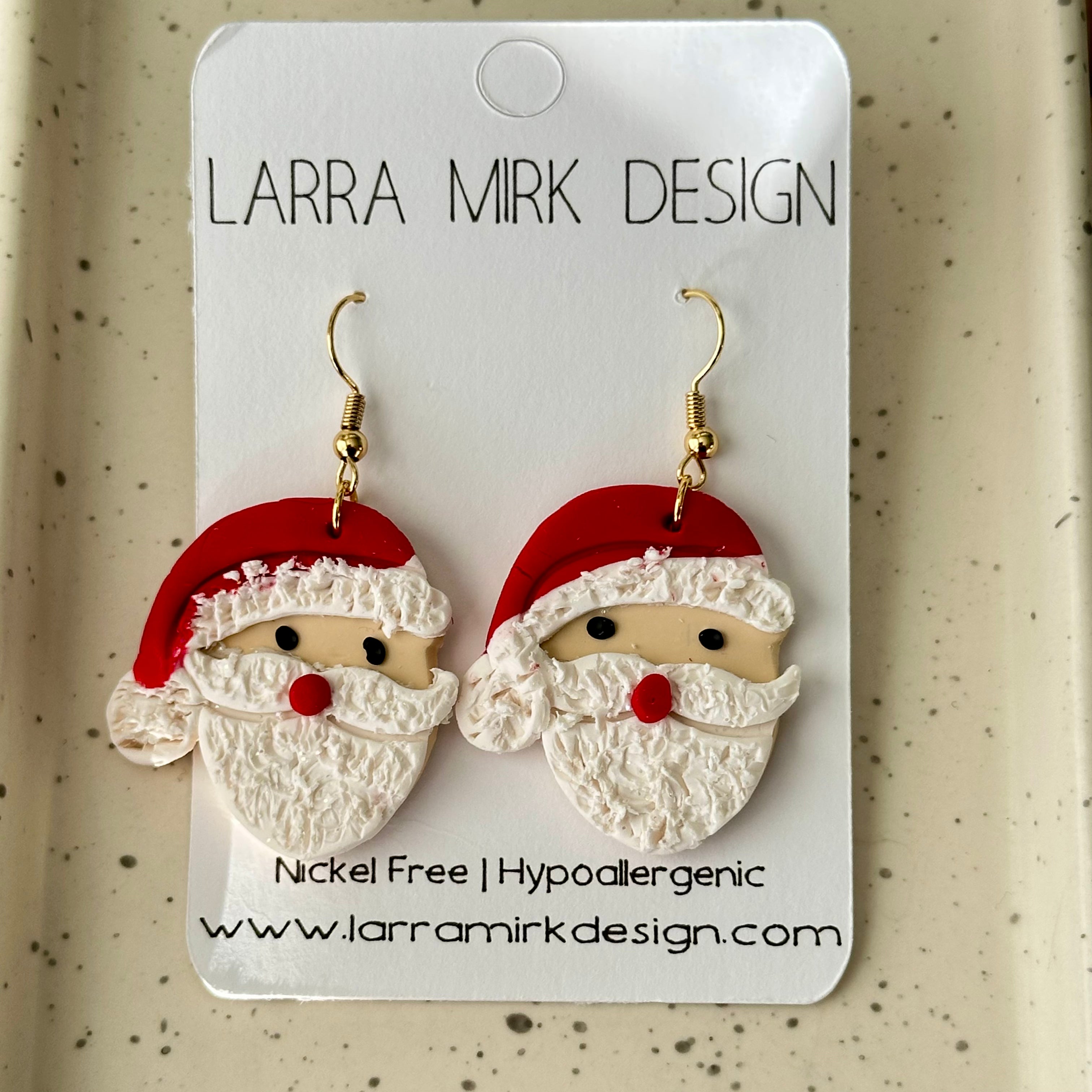 SANTA DANGLE EARRINGS