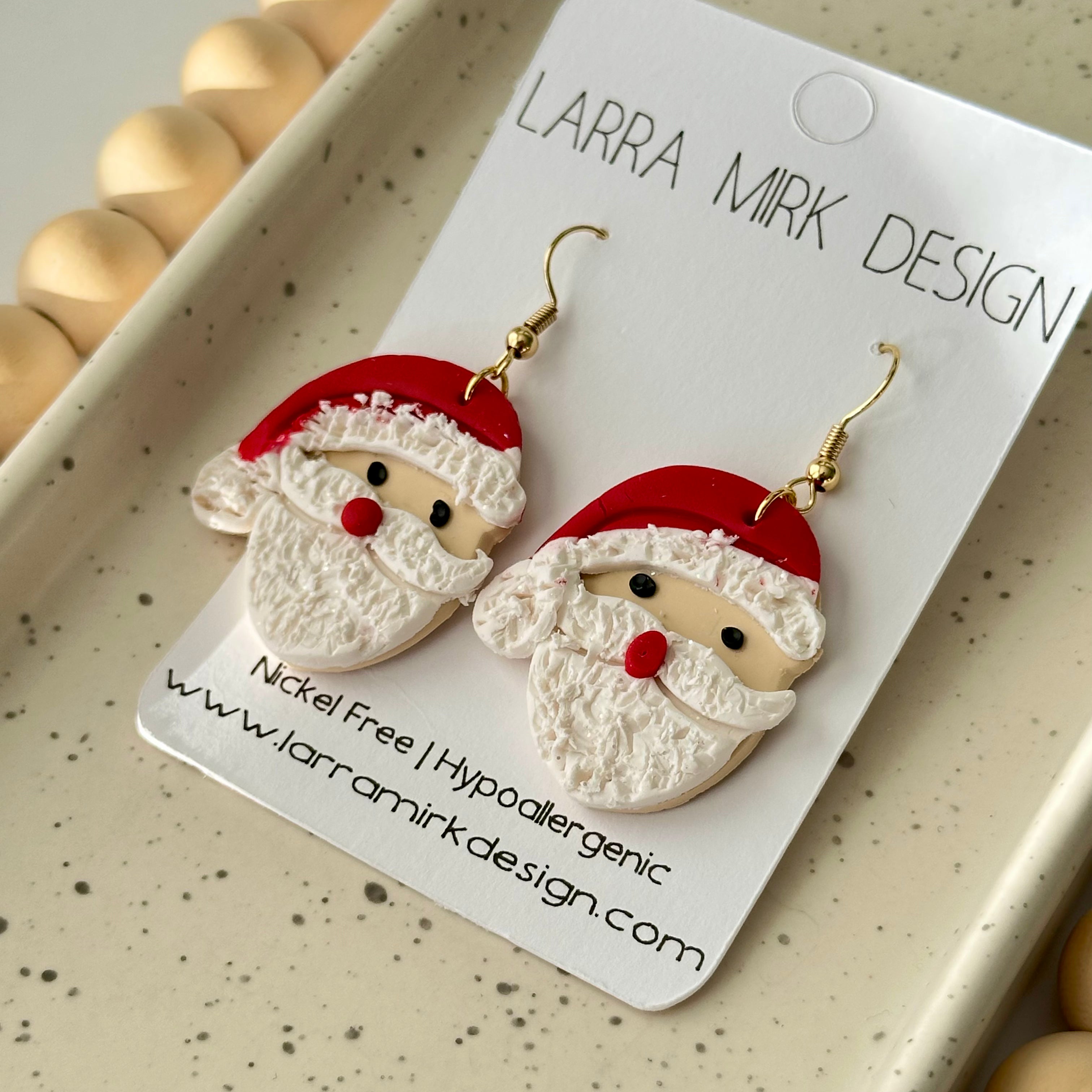 SANTA DANGLE EARRINGS