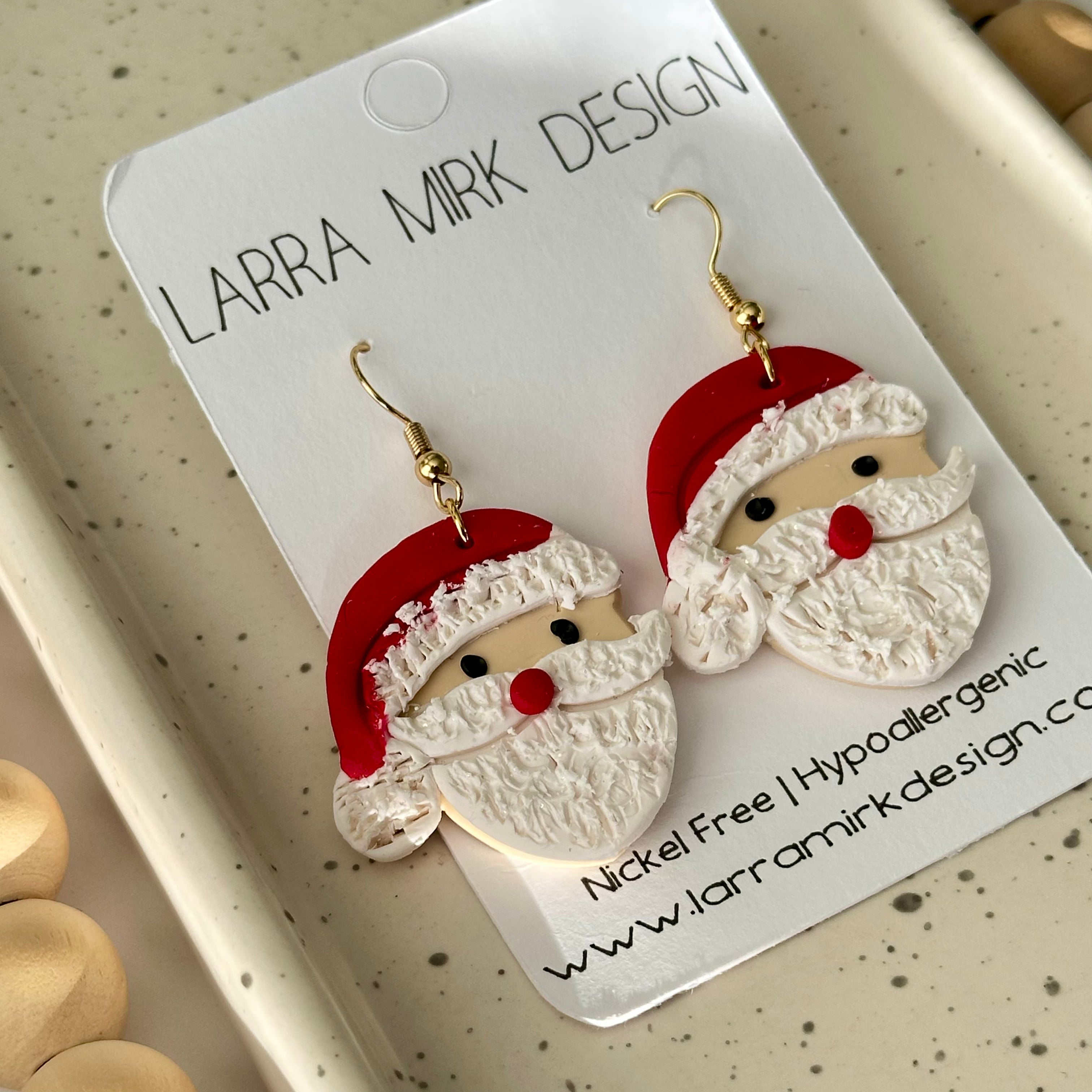 SANTA DANGLE EARRINGS