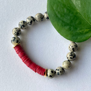 DALMATIAN JASPER & CLAY | Pomegranate Red